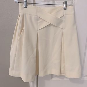 H&M Cream A-Line Skirt
